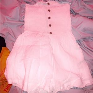 cute white romper from garage